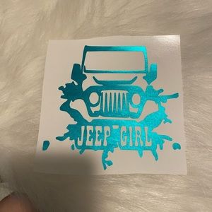 Jeep girl decal